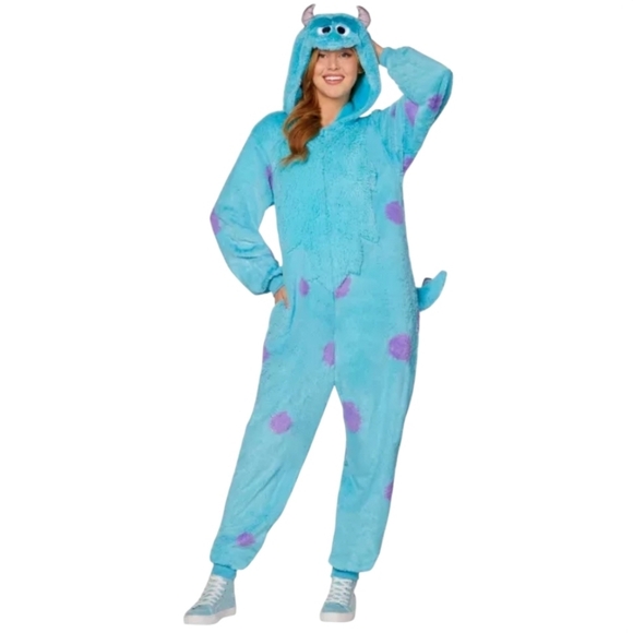 Monsters Inc Sulley Onesie pajamas costume size S - Picture 1 of 11